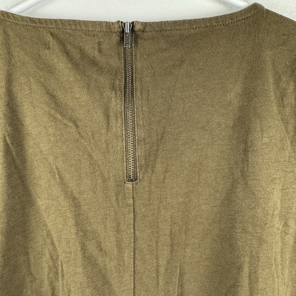 MADEWELL Womens short sleeve Jersey Knit T-shirt top zip detail‎ - S - Picture 5 of 5